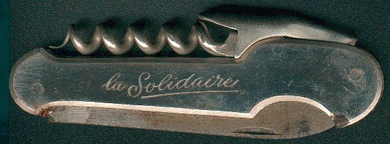 La Solidaire- Long. Tot. ouv. : 16cm - Long. Lame : 6,2cm - Larg. Lame :  1,2cm