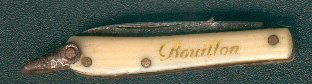 Bouillon -  - Long. Tot. ouv. : 7,9cm - Long. Lame : 2,6cm - Larg. Lame :  0,5cm